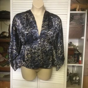 Rave size  large silky top